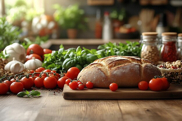 Świeże składniki na stole